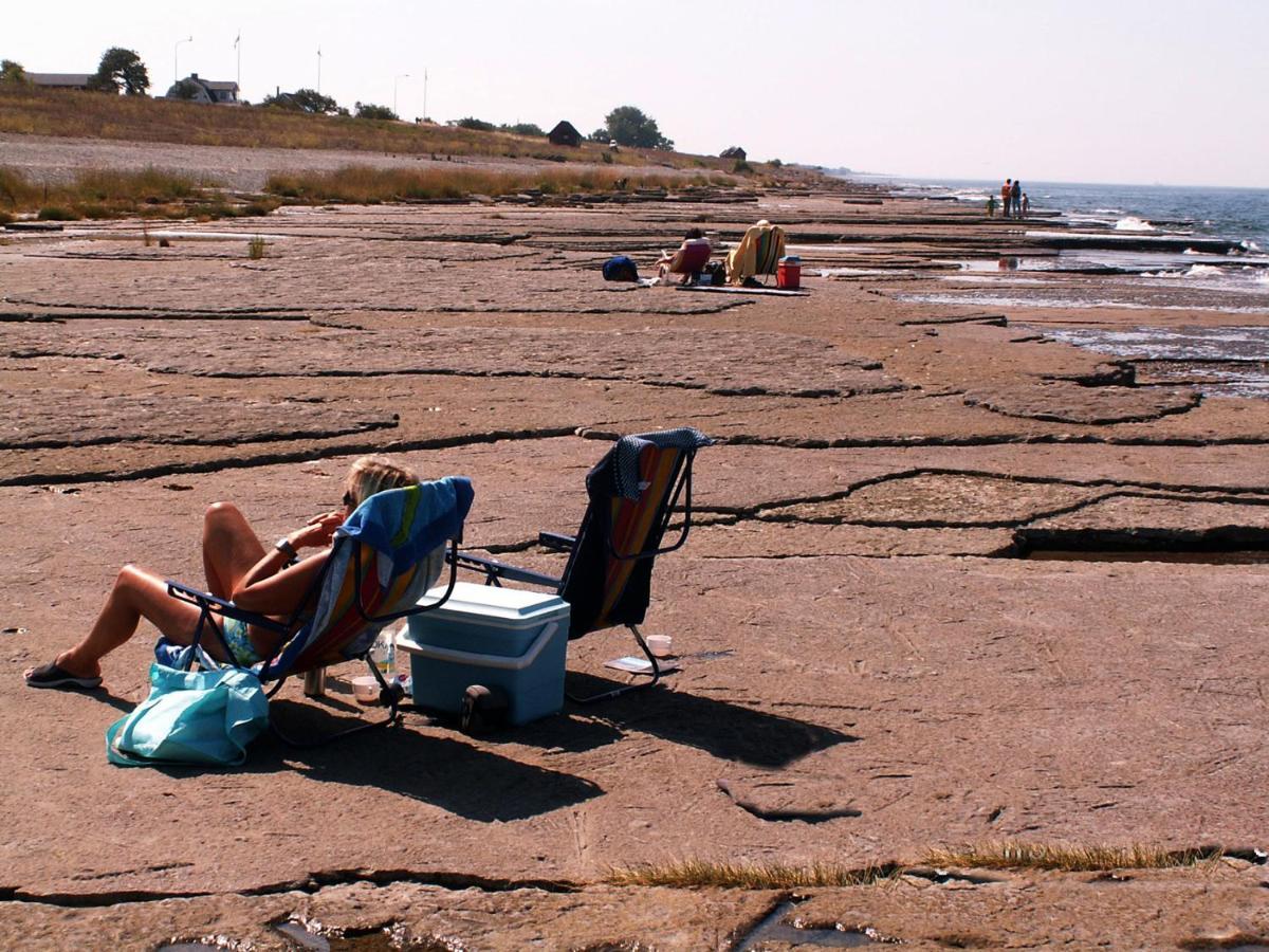 Stuga m havsutsikt&50m till strand Byxelkrok Exteriör bild