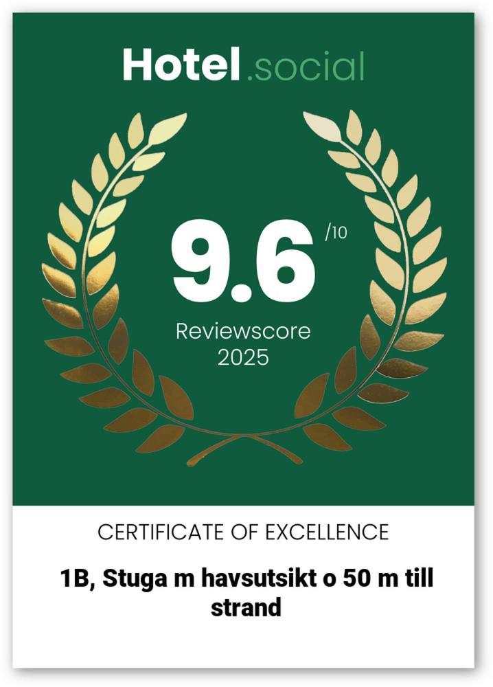 Stuga m havsutsikt&50m till strand Byxelkrok Exteriör bild